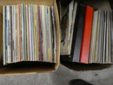 Four boxes of LPs mixed including rock, pop, soul and reggae