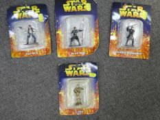 Five Britain's boxed figures and four Star Wars figures in original packaging