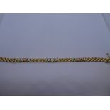 9ct gold bracelet marked 375, weight approx 9.7g, approx 19cm