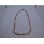 9ct yellow gold neck chain, marked 375, approx. 45cm, 18.6g