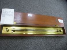 An early 20th Century marine station pointer 6 by Kelvin and Hughes in mahogany case, a brass rollin