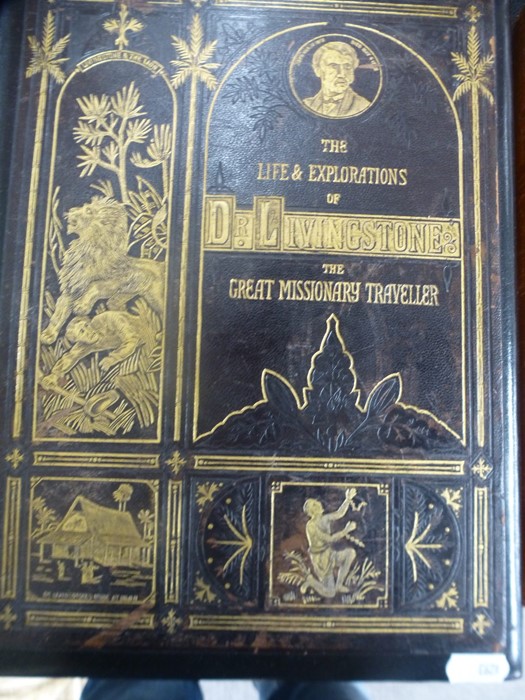 The Life and Explorations of Dr Livingstone, Great Missionary Traveller with gold leaf in a new leat - Image 3 of 10