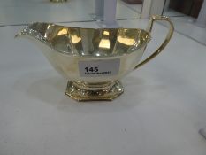 A silver gravy dish hallmarked Sheffield 1940 Frank Cobb & Co Ltd, 5.93 ozt approx