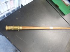 Walking stick with telescope