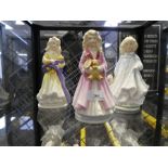 Hope, Faith and Charity; Three Royal Doulton limited edition figures
