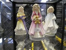 Hope, Faith and Charity; Three Royal Doulton limited edition figures