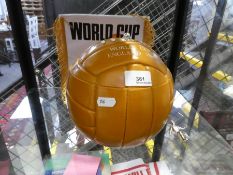 A featherfoam World Cup 1966 ice bucket in form of football and a football penant