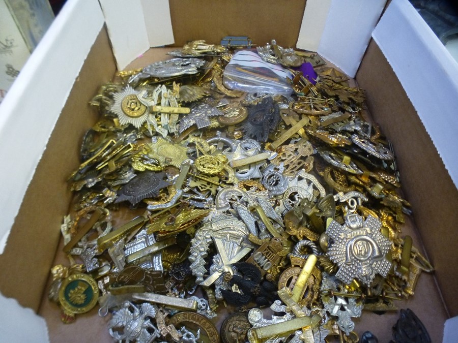 A large quantity of Military cap badges, examples to include Ayrshire Yeomanry, Indian Engineers, Th - Image 2 of 2