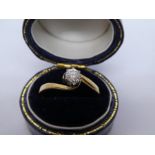 9ct yellow gold solitaire diamond ring, size Q, marked 375, weight approx 1.9g, 0.20 carat