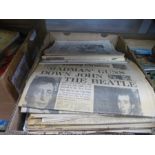 Ephemera; to include Newspapers, Punch magazines, etc - 2 cartons