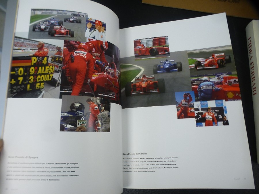A 19909 hardback book L'idea Ferrari, a 1997 yearbook, and a brochure on the 308 Quattrovalvole - Image 5 of 5