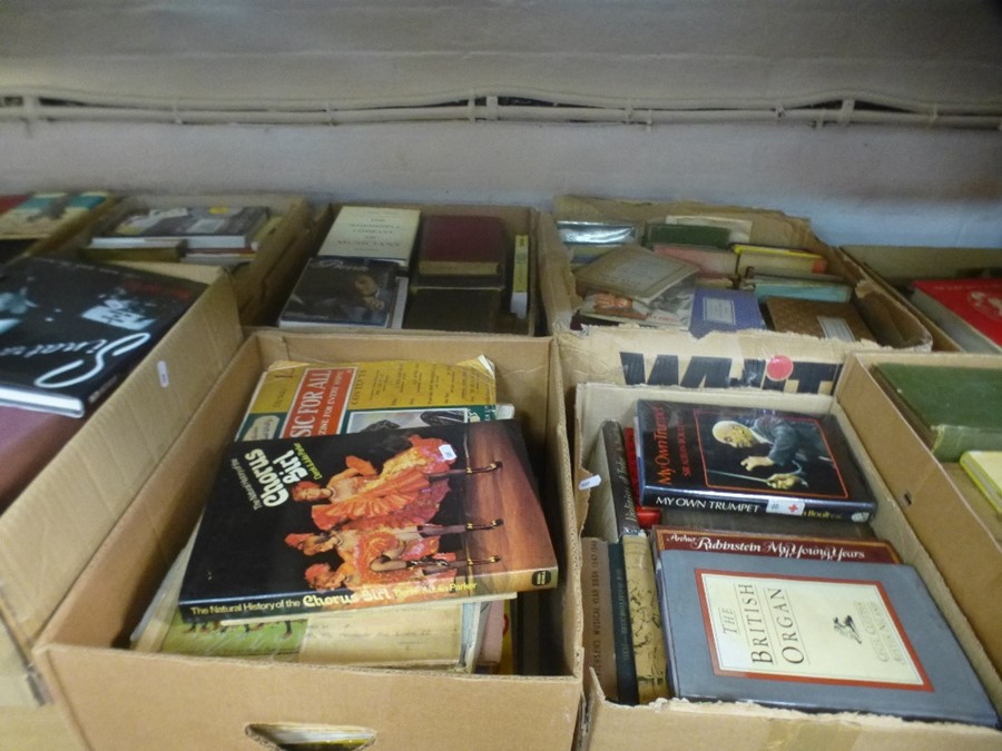 Four boxes of books on music, late 19th century and later - Image 3 of 10
