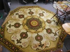 A octaganol carpet 20th century, 250 x 250 approx