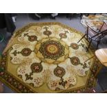 A octaganol carpet 20th century, 250 x 250 approx