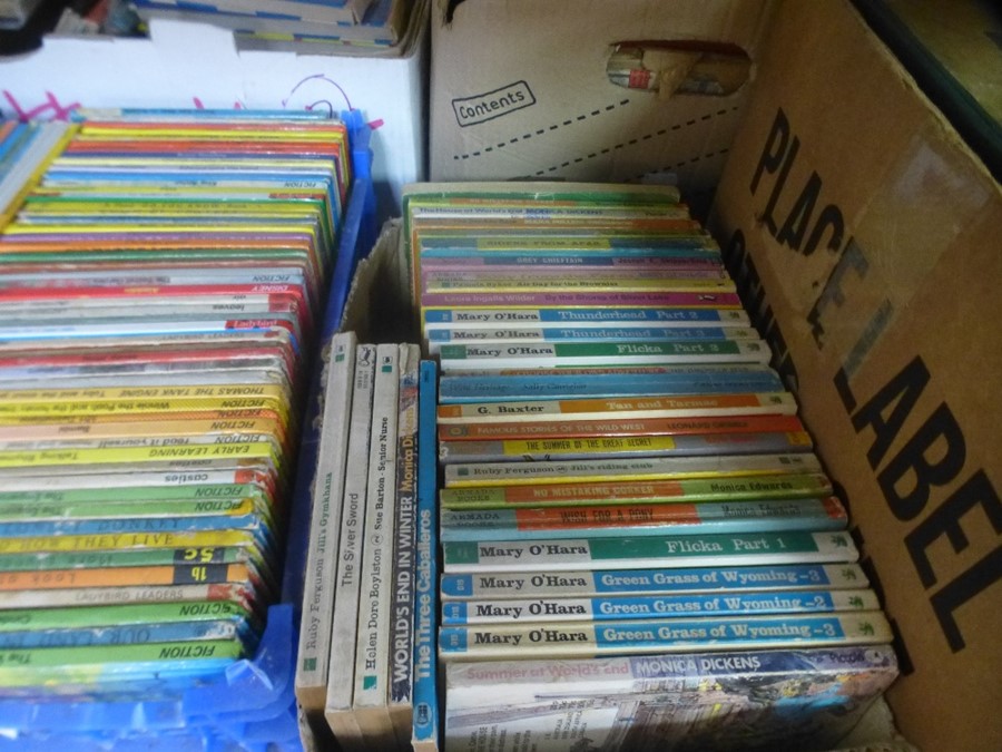 A quantity of children's books including two trays of ladybird examples - Image 2 of 4