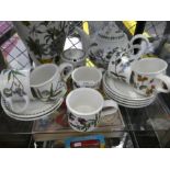 A small quantity of Portmeirion Botanic Garden tableware to include a large vase