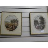 William Allingham, Five pencil signed oval coloured prints