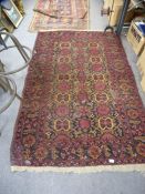 An antique Caucasian runner 309 x 107cms, and one other Afghan rug