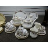 A quantity of Royal Albert dinner and teaware, 'Lorraine' and 'Lavender Rose'