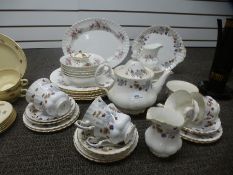 A quantity of Royal Albert dinner and teaware, 'Lorraine' and 'Lavender Rose'