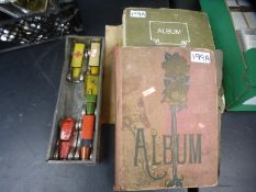 A Victorian postcard album of mainly Cairo postcards, 280 approx and one other album of mixed postca