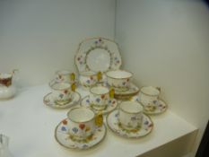 A quantity of Royal Albert teaware having butterfly handles