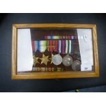 Two George VI Reserve Long Service and Good Conduct medal awarded to C R Steed and four other medals