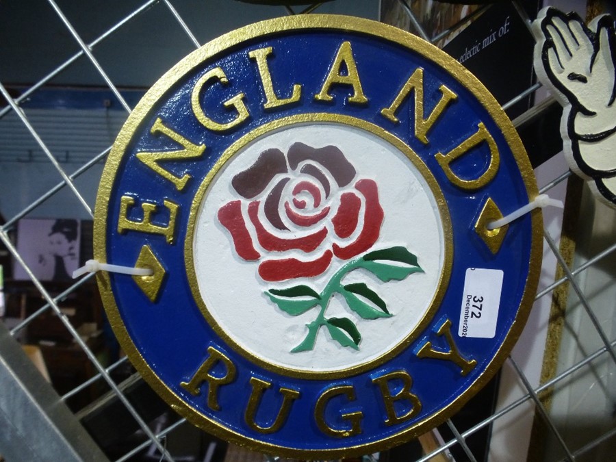 England rugby plaque