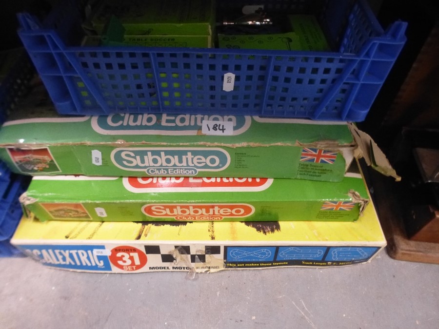 Two boxed sets of Subbuteo, other Subbuteo accessories and Scalextric set. - Image 4 of 6