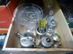 Two cartons of glassware and sundry