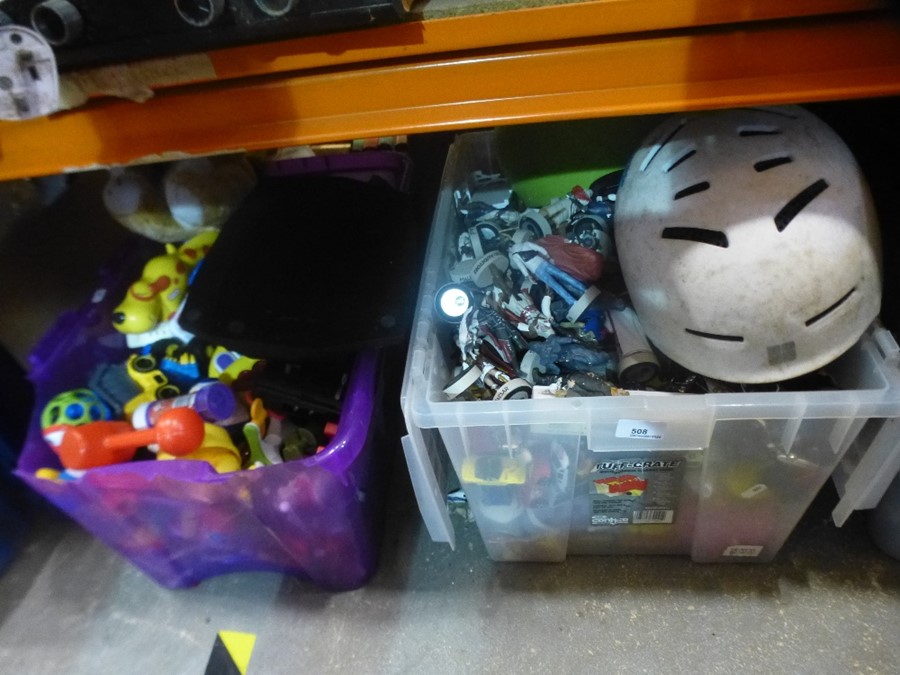 Toys and sundry, (4 boxes and loose)