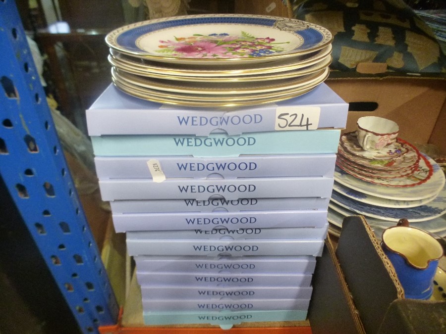 Two boxes of sundry and a quantity of Wedgwood collectors plates - Image 4 of 6