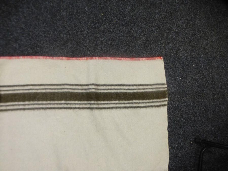 A woollen blanket reputedly from H.M.S Rawlapindi but having central P and O logo - Image 3 of 4