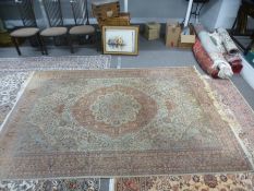 A floral carpet having central spandrel, 300cm x 204cm
