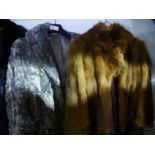 3 Ladies fur coats including a Coney and 1 other example, 2 Vintage ladies evening gowns, plus other