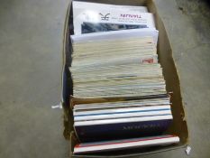 A box of postcards and sundry pictures