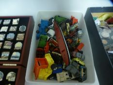 A small quantity of children's old die cast cars, mostly by Lesney