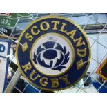 Scotland rugby sign