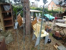 Two 6' garden lattice spires