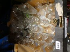 Five boxes of glassware, some commemorative ware and sundry