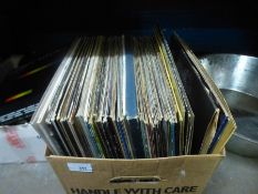 Two cartons of mixed vinyl, mainly LP's mixed genres