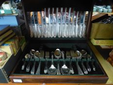 A modern canteen of plated cutlery