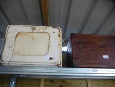 Vintage medicine cabinet, storage boxes and mirror