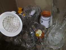 Two boxes of sundry incl. glassware