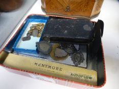 An Ensign midget camera, 4 silver medals, a Mentmore fountain pen and sundry