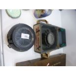 A WWII R.A.F aircraft compass, type P11 and one other by Short and Mason