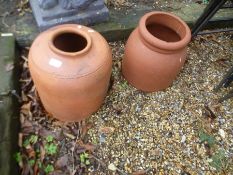 Two modern rhubarb forcers