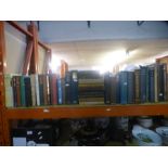 A shelf of assorted books