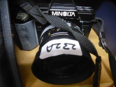 Minolta SLR camera and sundry