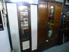 Two 1930's Oak wardrobes